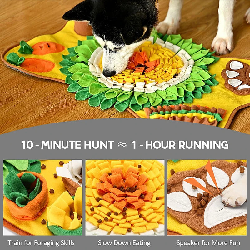 Smell Mat Foraging Smell Training Blanket Entertainment Interactive Dog Slow Food Mat Training Educational Pet Toys