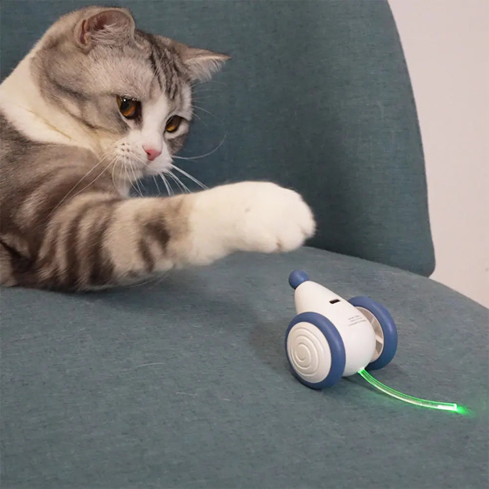 Funny Interactive Cat Mice Toys Smart Sensing Mouse Cat Toys Electric Automatic Moving Cat Toys with LED Lights